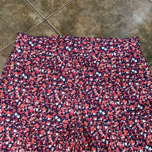 NWOT Michael Kors Floral Ditsy Skinny Jean Stretchy Pants Women’s Size Medium -E - Picture 3 of 12